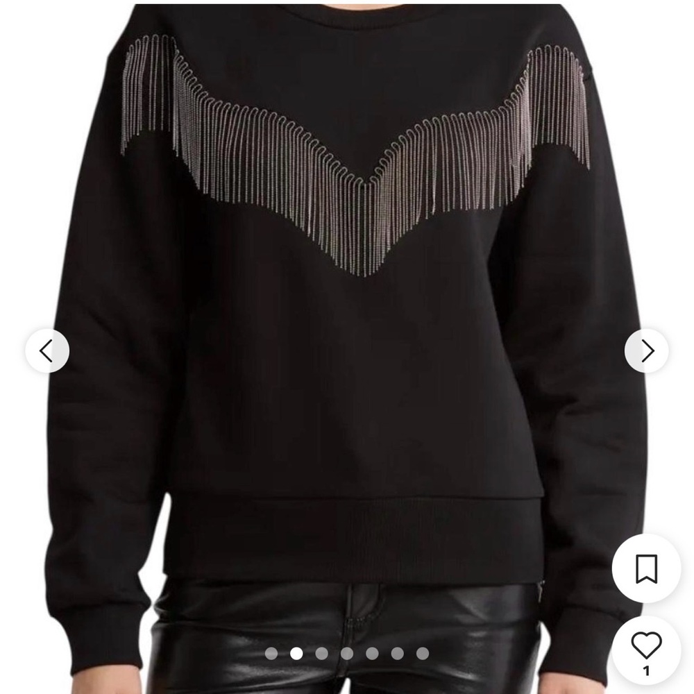 All Saints Black Crewneck
